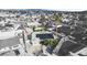An aerial view of a home featuring solar panels in a suburban neighborhood at 5453 Yvonne Cir, Las Vegas, NV 89122