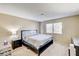 Inviting bedroom with a comfortable bed, bedside table, and natural light from the window at 6735 W Charleston Blvd # 4, Las Vegas, NV 89146