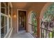 Relaxing balcony area with stucco exterior and rod iron railings at 9975 Sand Key St, Las Vegas, NV 89178