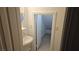 Bathroom with single sink, walk-in shower, and tile floor at 10337 Adams Chase St, Las Vegas, NV 89183
