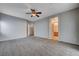 Generous bedroom layout, offering access to closet and bathroom at 10518 Santerno St, Las Vegas, NV 89141