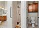 Well-appointed bathroom with tiled walk-in shower and convenient toilet area at 4624 Leon De Oro Dr, Las Vegas, NV 89129