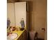 Small bathroom featuring linoleum countertops, mirrored cabinet, and ample lighting at 4931 Nevada Ave, Las Vegas, NV 89104