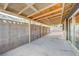 Spacious backyard patio with a partially covered concrete area, perfect for outdoor entertaining at 520 Prince Alan Ct, Las Vegas, NV 89110