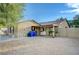 Attractive single-story home with a desert landscape and a gated front yard at 520 Prince Alan Ct, Las Vegas, NV 89110