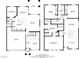 Two story floor plan features open kitchen and living area on the first floor and bedrooms on the second floor at 5742 Shadow Bend Dr, Las Vegas, NV 89135