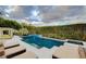 Relaxing pool features a basketball hoop and spa surrounded by lush landscaping at 60 Innisbrook Ave, Las Vegas, NV 89113