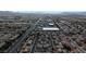 Wide aerial view of residential area near school and shopping areas at 6325 Orions Tool St, North Las Vegas, NV 89031