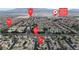 Aerial photo of neighborhood near N. Commerce St., W. Centennial Pkwy, and Northeast Career Academy at 6325 Orions Tool St, North Las Vegas, NV 89031