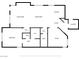 Black and white floor plan showing layout of home at 669 Elliot Peak Ave, Las Vegas, NV 89183