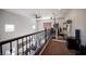 Upstairs loft includes exercise equipment and a view to the bedroom below at 7538 Mustang St, Las Vegas, NV 89131