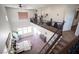 View from upstairs loft of the main bedroom with high ceilings and many windows at 7538 Mustang St, Las Vegas, NV 89131