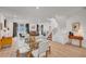 Spacious living room featuring modern decor, hardwood floors, and stairs to a second story at 7756 Seville Estates Ct, Las Vegas, NV 89113