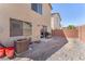 Backyard with partial landscaping at 7852 Running Doe Ct, Las Vegas, NV 89149