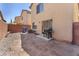 Backyard with partial landscaping and grill at 7852 Running Doe Ct, Las Vegas, NV 89149