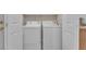 Washer and dryer laundry in closet at 7852 Running Doe Ct, Las Vegas, NV 89149