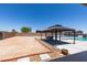 Expansive backyard featuring a gazebo and plenty of open space at 7998 W Ford Ave, Las Vegas, NV 89113