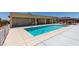 Inviting pool with an adjacent basketball court, gazebo and covered patio for outdoor fun at 7998 W Ford Ave, Las Vegas, NV 89113