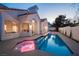 Stunning backyard with pool, spa, and outdoor seating, perfect for entertaining at 8104 Bay Harbor Dr, Las Vegas, NV 89128