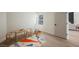 Cozy bedroom with a tent and an open doorway to the living space at 8104 Bay Harbor Dr, Las Vegas, NV 89128