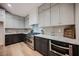 Kitchen with stainless steel appliances, elegant countertops, and ample storage at 8104 Bay Harbor Dr, Las Vegas, NV 89128