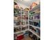 Walk-in pantry with abundant shelving, providing ample storage for food and household items at 977 Majestic Vw, Mesquite, NV 89034