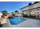 Inviting backyard pool and spa with concrete decking and covered patio, perfect for outdoor entertaining at , Henderson, NV 89014