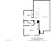 Upstairs floor plan featuring two bedrooms, one bath, and closets at 1305 Chaparral Summit Dr, Las Vegas, NV 89117