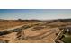 Panoramic aerial of a desert landscape with a river, golf course, and neighborhood in the distance, showcasing beauty at 132 Soaring Sky Ave, Henderson, NV 89011
