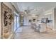 Bright kitchen with custom cabinets, stainless steel appliances, and island seating at 2544 Ashley Rose Ter, Henderson, NV 89052