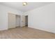 Minimalist bedroom with closet and doorway at 276 Glenridding St, Las Vegas, NV 89183