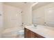 Bathroom showcasing a shower-tub combo with vanity and sink at 3636 Remington Grove Ave, North Las Vegas, NV 89081