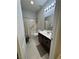 Bathroom featuring a shower and single sink at 3720 Rocklin Peak Ave, North Las Vegas, NV 89081