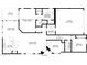 Floor plan of the home with key measurements at 3720 Rocklin Peak Ave, North Las Vegas, NV 89081