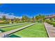 Well-manicured lawn bowling area offers residents a vibrant and engaging recreational space at 3720 Rocklin Peak Ave, North Las Vegas, NV 89081