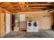 View of laundry in the unfinished garage space at 4484 Bennett Dr, Las Vegas, NV 89121