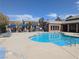 Community pool with comfortable lounge chairs and cabanas, perfect for relaxation at 6650 W Warm Springs Rd # 2159, Las Vegas, NV 89118
