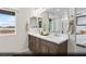 Luxurious bathroom with a double vanity, ample counter space, and a separate shower at 6740 Nimbus Ave # Lot 10, Las Vegas, NV 89130
