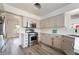 Modern kitchen with stainless steel appliances, white countertops, and sleek cabinets, perfect for culinary enthusiasts at 8000 Vista Twilight Dr, Las Vegas, NV 89123