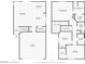 Detailed floor plan illustrating layout, including kitchen, living room, bedrooms, and garage dimensions at 9543 Havasu Canyon Ave, Las Vegas, NV 89166