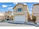 Front exterior shows a two-story house with a garage, complemented by shutters and clean lines at 9543 Havasu Canyon Ave, Las Vegas, NV 89166