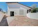 Low-maintenance backyard with gravel and stone patio, ideal for outdoor living at 10360 Cherry Brook St, Las Vegas, NV 89183