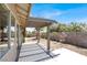 Backyard with concrete patio and pergola at 1225 Stonesthrow Cir, North Las Vegas, NV 89031