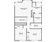 Second floor plan showing bedrooms, baths, and closet dimensions, with access to both bathrooms at 1333 Date Palm Cir, Las Vegas, NV 89108
