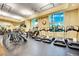 Well-equipped fitness center featuring treadmills, ellipticals, and other exercise machines for a complete workout at 135 E Harmon Ave # 315, Las Vegas, NV 89109