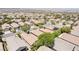 A high angle aerial shot showing the neighborhood's layout and housing density at 2326 Garnet Star St, Henderson, NV 89044