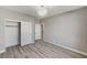 Bedroom featuring modern floors, neutral paint, and contemporary lighting at 2714 Langlade Ave, Henderson, NV 89052