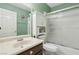 A functional bathroom with a shower, toilet, and sink at 2830 Crystal Lantern Dr, Henderson, NV 89074