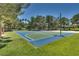 Community basketball and volleyball court area with mature trees and well-maintained green spaces at 2904 Channel Bay Dr, Las Vegas, NV 89128