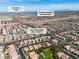 An aerial view of a Las Vegas neighborhood, including Majestic Park and Eileen Conners Elementary School at 4016 Owlshead Mountain St, Las Vegas, NV 89129